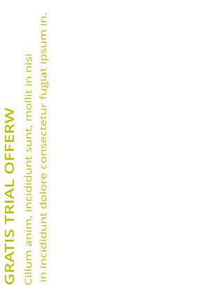 GRATIS TRIAL OFFERW Cillum anim, incididunt sunt, mollit in nisi  in incididunt dolore consectetur fugiat ipsum in.